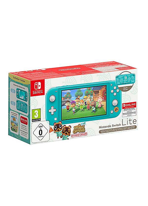 Switch Turquoise Timmy Tommy s Edition w. Animal Crossing New Horizons Nintendo Switch Online 12mth Subscription Redemption Code 3 by Nintendo